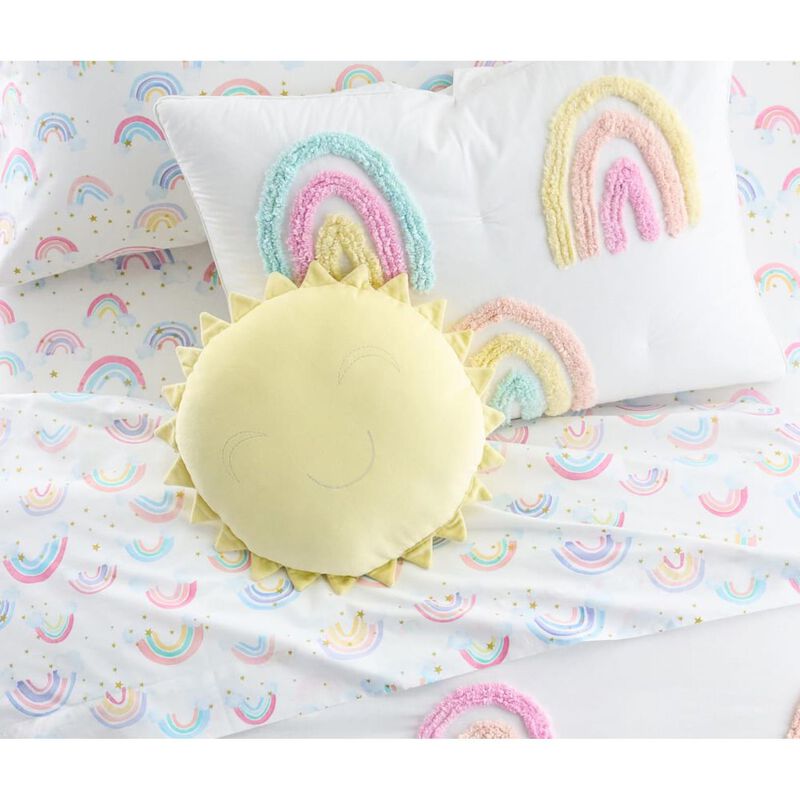 Pottery Barn Kids Organic Rainbow Cloud Sheet Set Sheet King Single image number 2